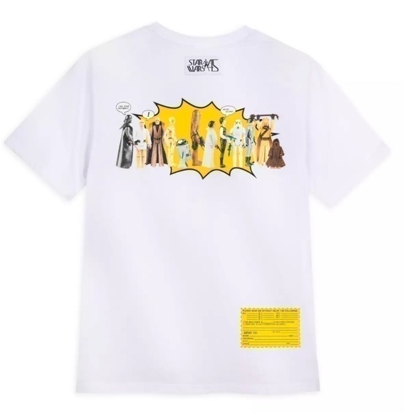 Star Wars Action Figures T-Shirt - Size Large - White, Pink, Blue, Yellow - NWT - Picture 2 of 15